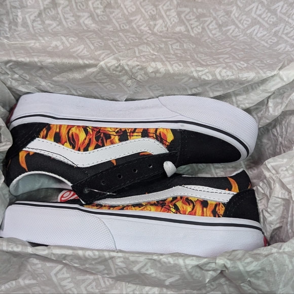 Vans Kids Old Skool Digi Flame Black - Picture 8 of 10